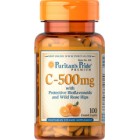 Puritan's Pride - Vitamin C 500 mg with Citrus Bioflavonoids and Rose Hips, 100 каплет